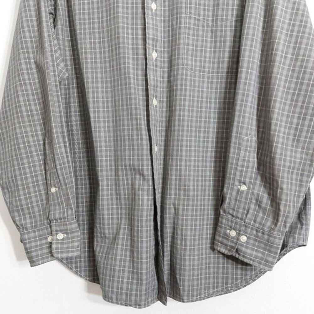 Polo by Ralph Lauren Philip Grey Long Sleeve Button Front Shirt Size 17 34/35 - Picture 2 of 8